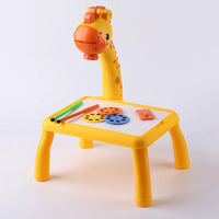 Kids Projection Drawing Board LED Projector Painting & Writing Table