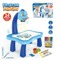 Kids Projection Drawing Board LED Projector Painting & Writing Table