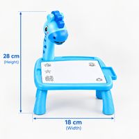 Kids Projection Drawing Board LED Projector Painting & Writing Table