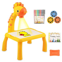 Kids Projection Drawing Board LED Projector Painting & Writing Table