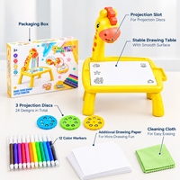 Kids Projection Drawing Board LED Projector Painting & Writing Table